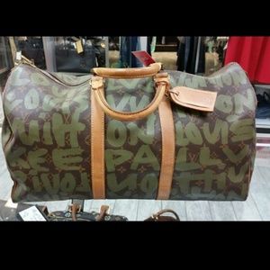 Graffiti Louis Vuitton  Duffle 50